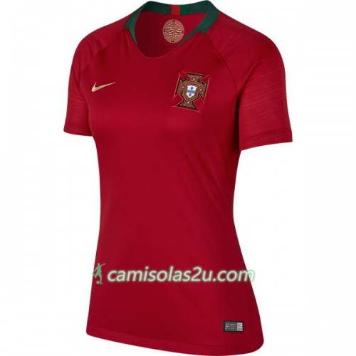 Camisolas de Futebol Portugal Mulher Equipamento Principal Copa do Mundo 2018 Manga Curta Camisolas de Futebol Portugal Mulher Equipamento Principal Copa do Mundo 2018 Manga Curta